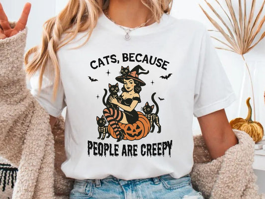 Cats Because People Are Crazy T-Shirt or Sweatshirt