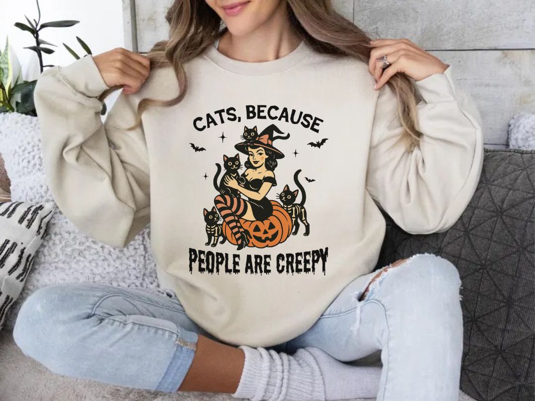 Cats Because People Are Crazy T-Shirt or Sweatshirt
